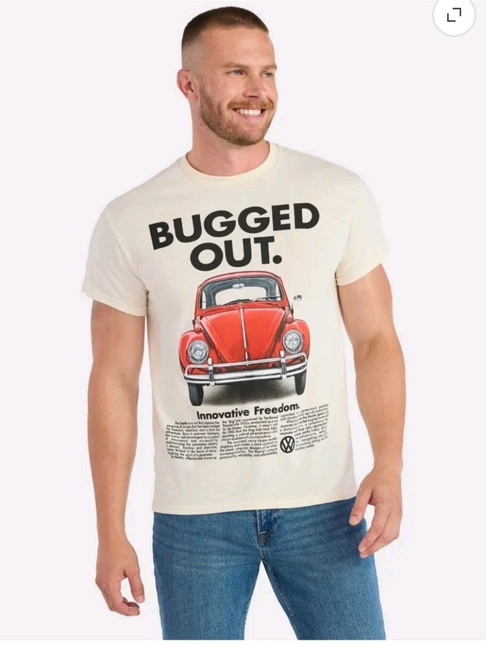 BUGGED OUT. Red Beetle Graphic Tee - Inspired Men's Shirt